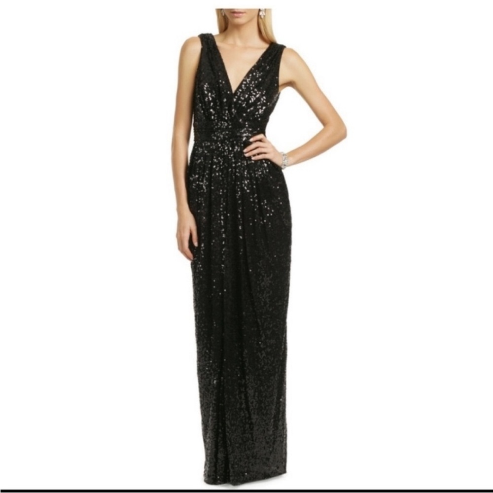 Badgley Mischka Puttin on the Glitz Gown Black
